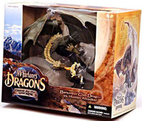 McFarlane Toys Dragons Quest for the Lost King Series 1 Berserker Clan Dragon vs. Human Attacker Action Figure Set