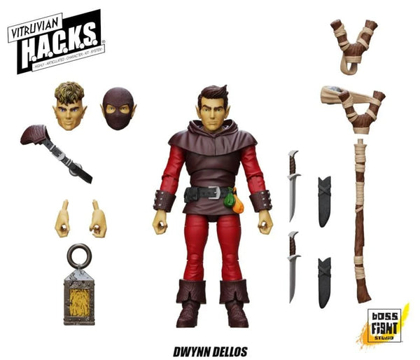 Vitruvian H.A.C.K.S. Dwynn Dellos (Halfling Scout) Action Figure