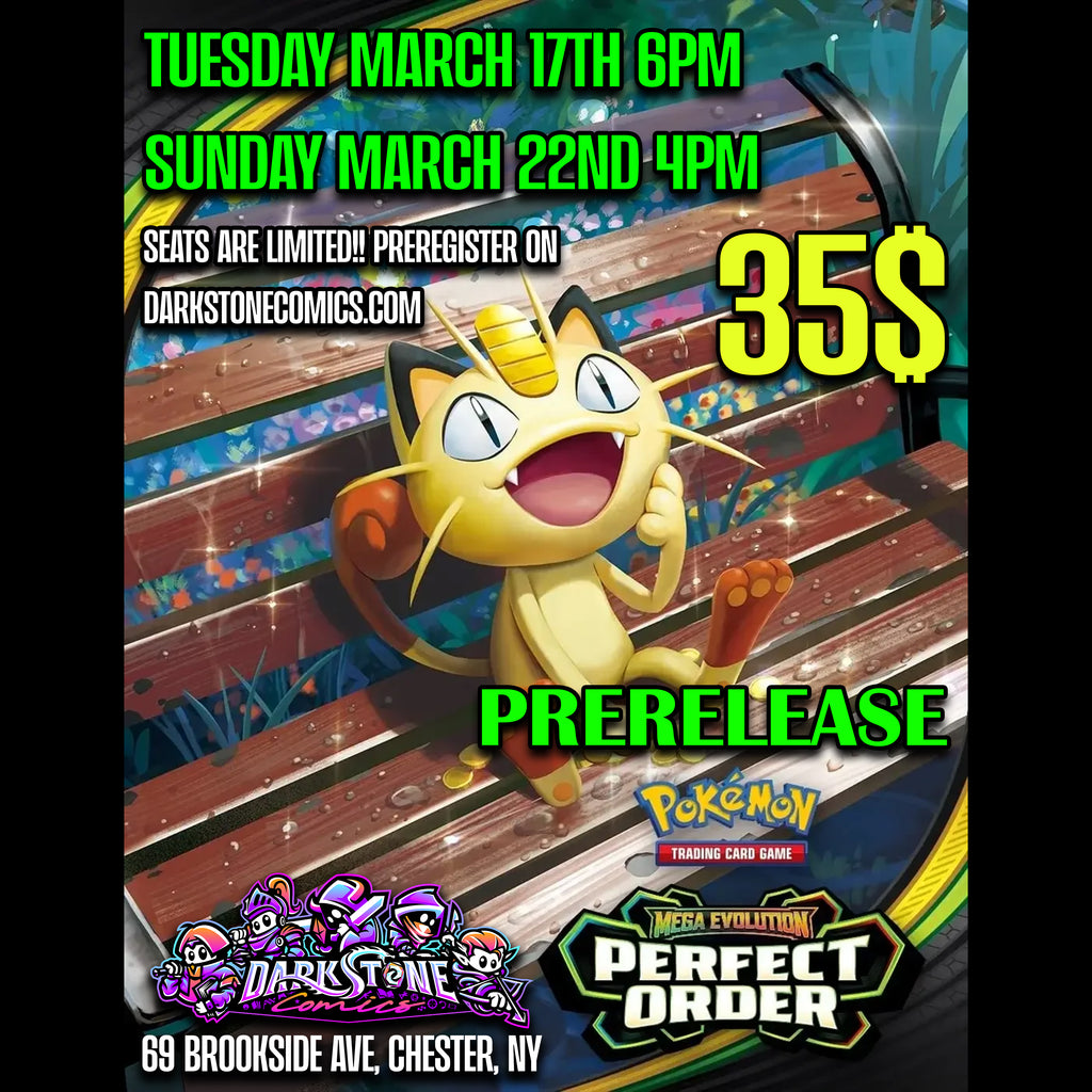 3/17 Pokemon Mega Evolutions Perfect Order Prerelease Night 1