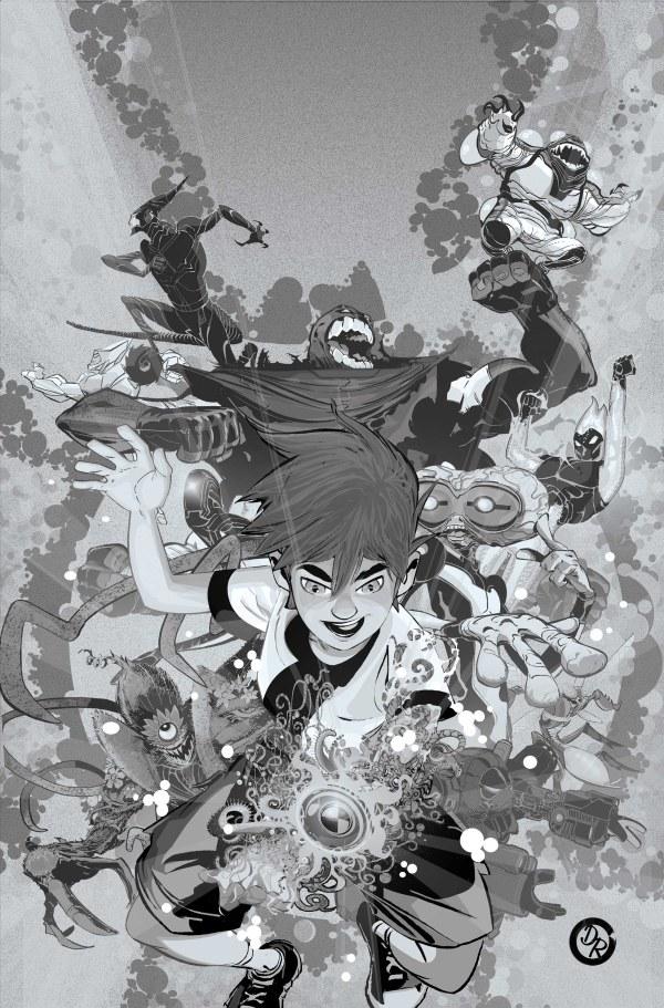 BEN 10 #1 CVR M INC 1:20 DUNCAN ROULEAU LINE ART VIRGIN VAR