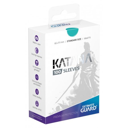 UG SLEEVES KATANA TURQUOISE 100-COUNT