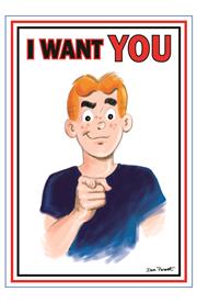 ARCHIE COMICS CELEBRATES AMERICAS 250TH (ONE SHOT) CVR F DAN PARENT UNCLE SAM POSTER FOIL FULL ART  VAR