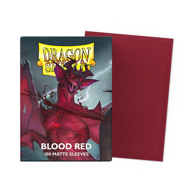 Dragon Shield - Blood Red - Matte Sleeves - Standard Size