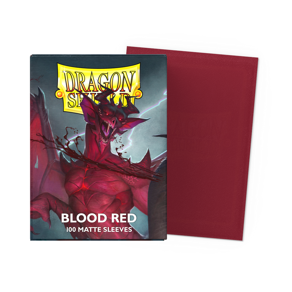 Dragon Shield - Blood Red - Matte Sleeves - Standard Size
