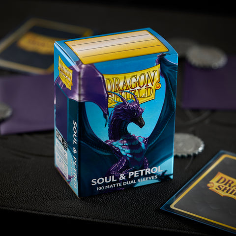 DRAGON SHIELD 100CT BOX DUAL MATTE SOUL & PETROL