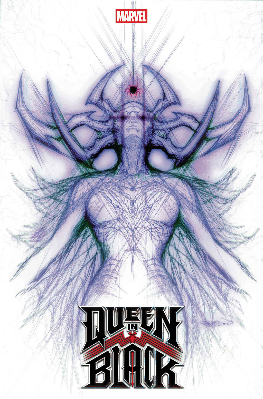 QUEEN IN BLACK #1 PATRICK GLEASON HELA WHITE WEB-HEAD VARIANT [QIB]