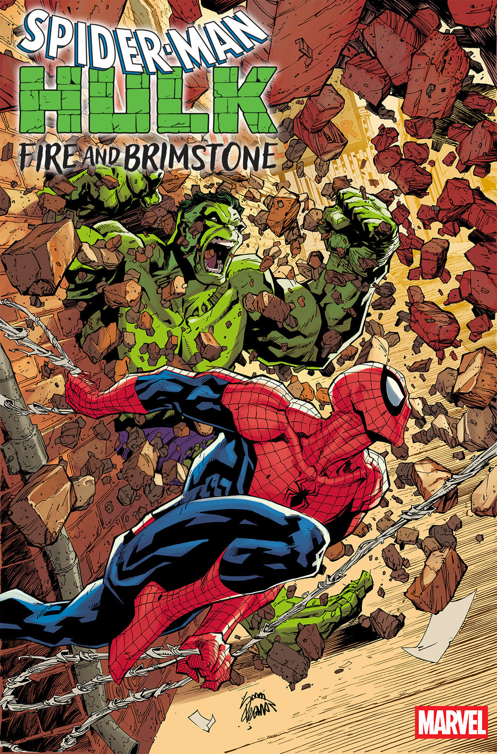 SPIDER-MAN/HULK: FIRE AND BRIMSTONE #1 RYAN STEGMAN VARIANT