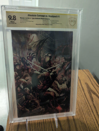 CBCS 9.8 Absolute Carnage vs Deadpool #1 Signed